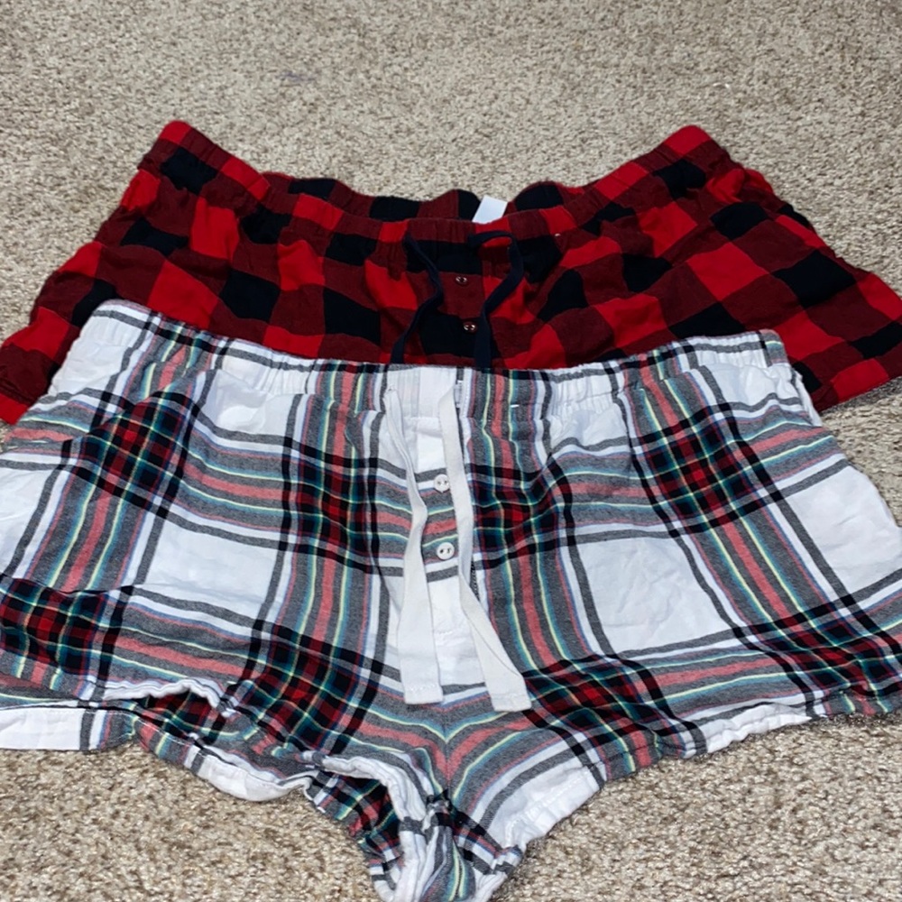 TWO pairs of stars above pajama shorts